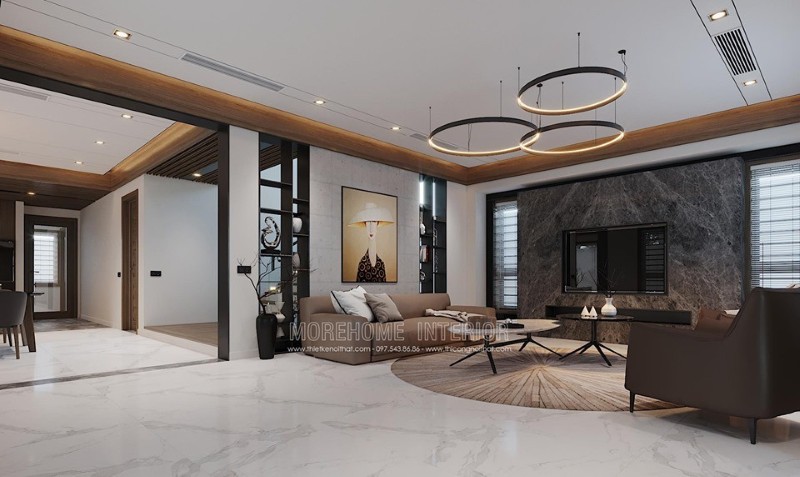 Trang trí phòng khách hiện đại Trang trí phòng khách hiện đại