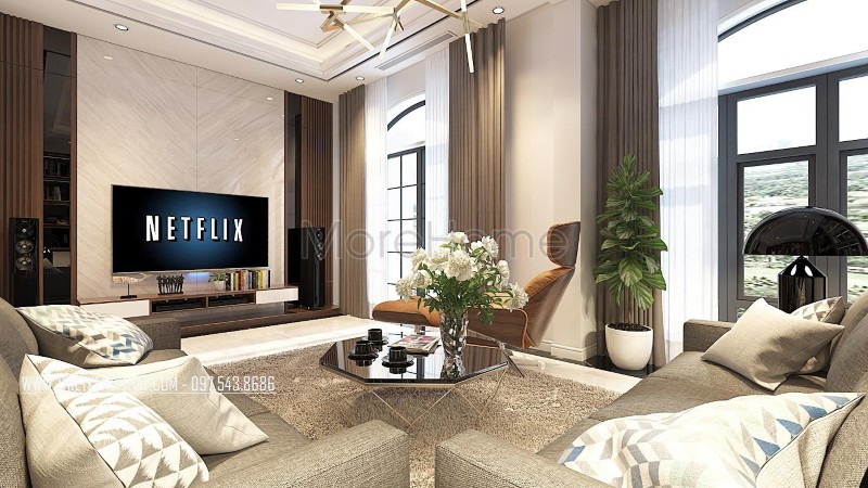 Trang trí phòng khách hiện đại Trang trí phòng khách hiện đại