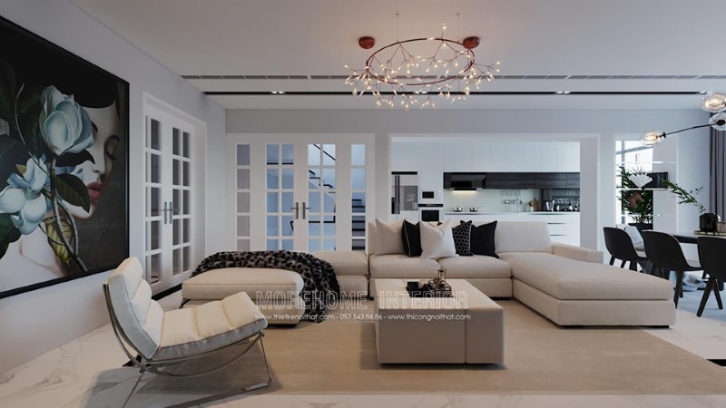 Trang trí phòng khách hiện đại Trang trí phòng khách hiện đại