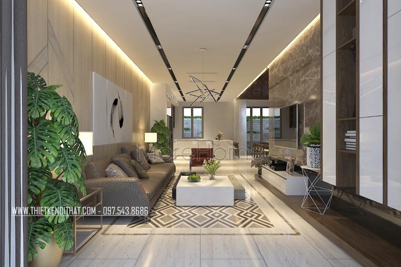 Trang trí phòng khách hiện đại Trang trí phòng khách hiện đại