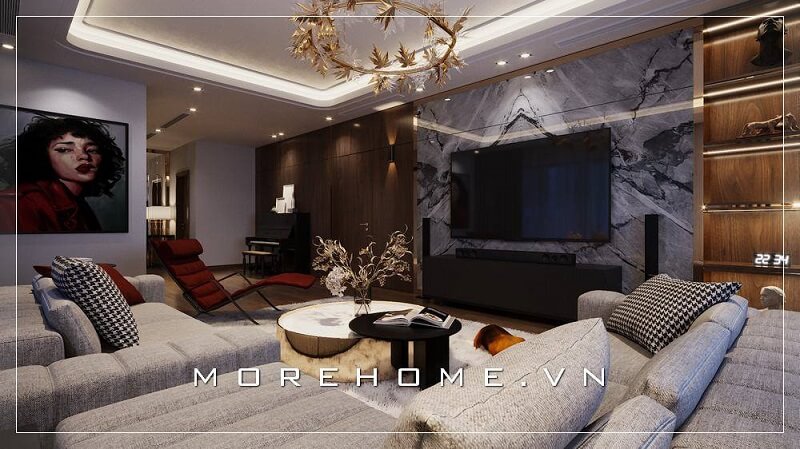 Phòng khách nơi đón tiếp bạn bè, người thân của gia chủ nên luôn được quan tâm chú trọng phần thiết kế nội thất phòng khách đẹp để nâng tầm vẻ đẹp không gian sống gia đình bạn