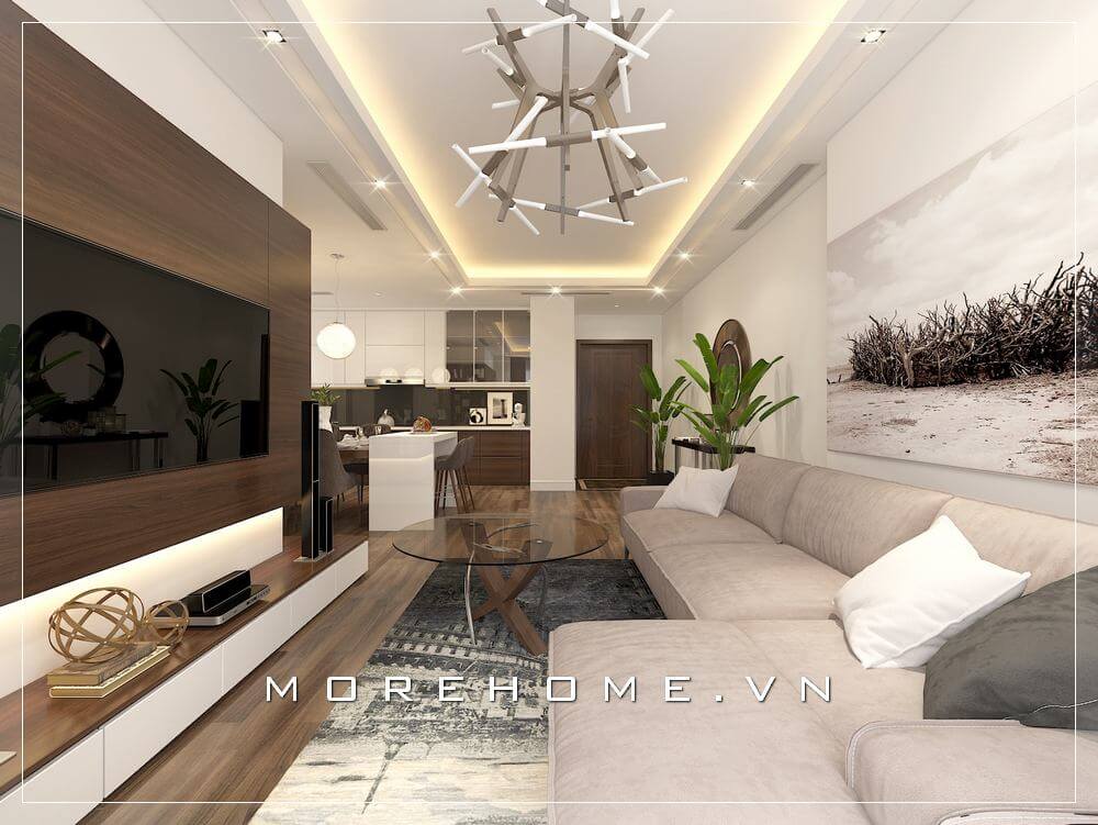 Thiết kế phòng khách chung cư hiện đại, đẹp cho không gian diện tích mini. Thiết kế nội thất