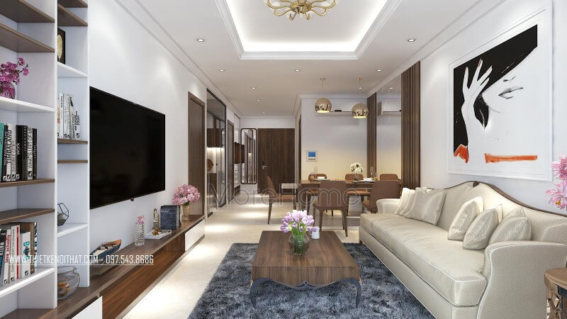 Thiết kế nội thất phòng khách chung cư với phong cách hiện đại trang nhã Thiết kế nội thất phòng tắm chung cư