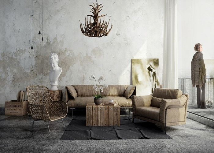 Sofa gỗ Rustic