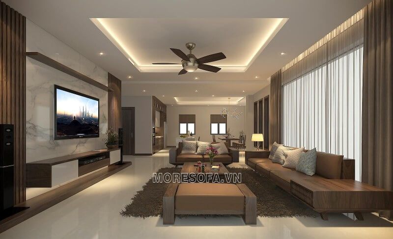 Ghế sofa gỗ hiện đại sẽ làm nên sự đẹp cho phòng khách của bạn.