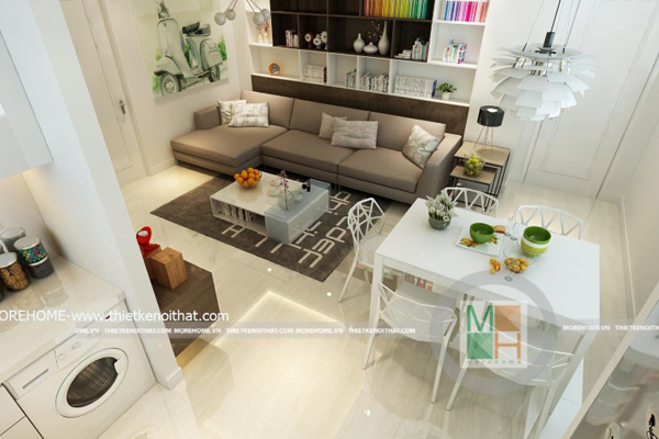 Giải pháp thiết kế nội thất căn hộ chung cư nhỏ